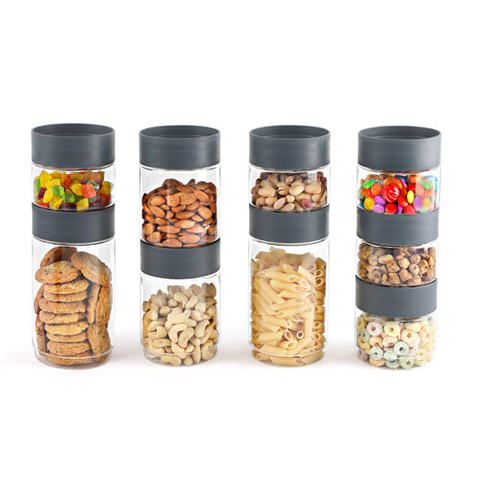 Modustack Pet Container, Set of 9 Grey / Set of 9