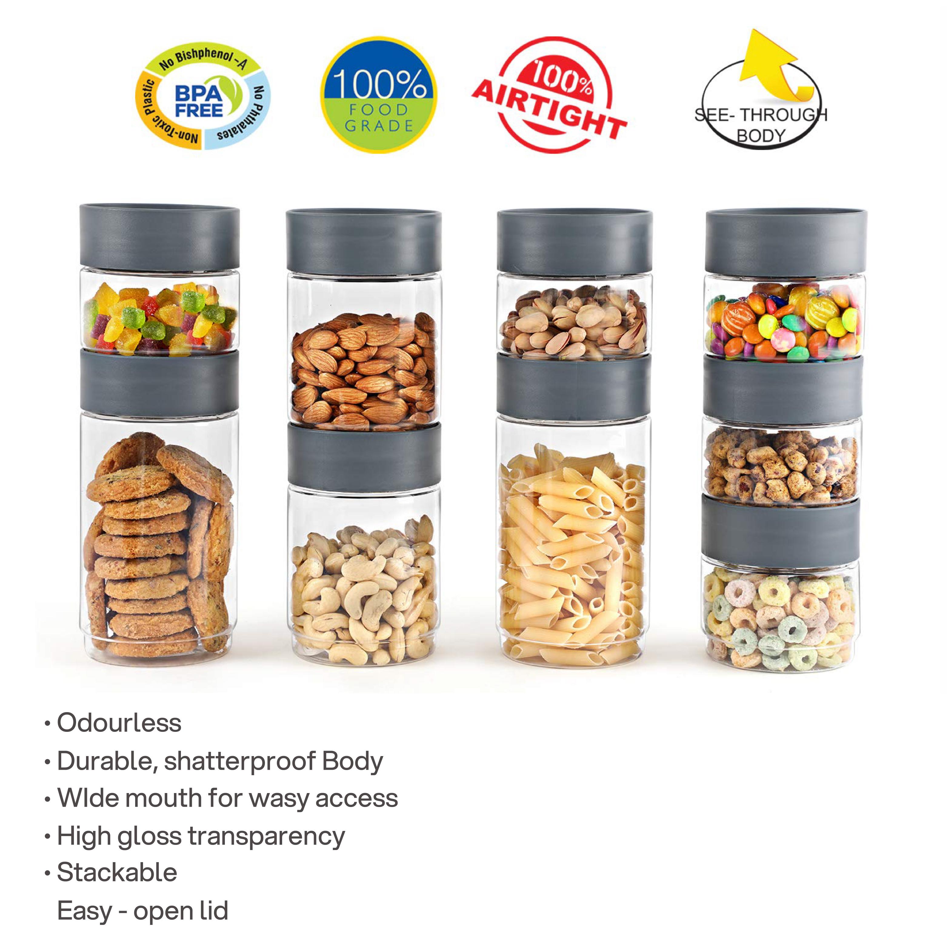 Modustack Pet Container, Set of 9 Grey / Set of 9