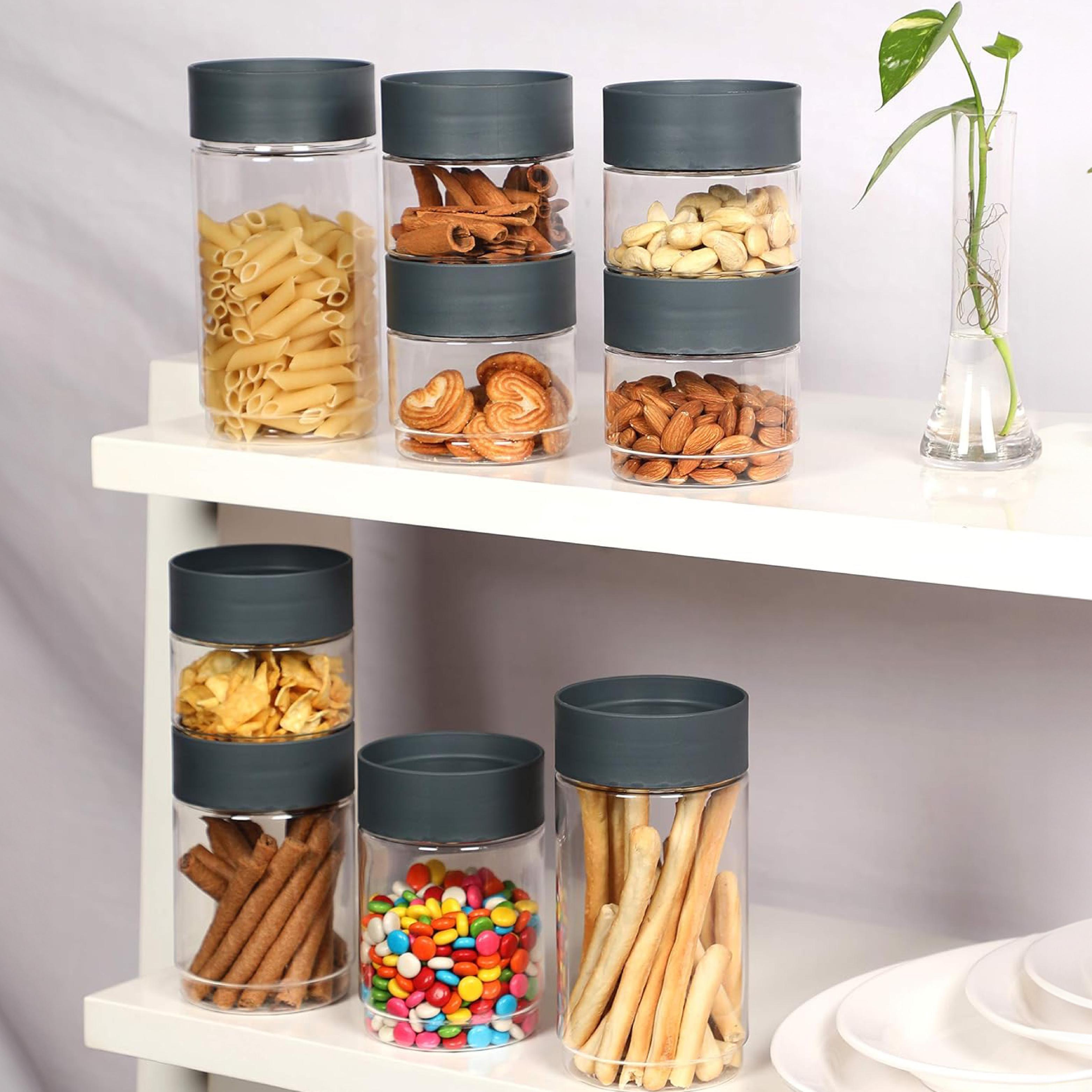 Modustack Pet Container, Set of 9 Grey / Set of 9