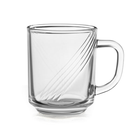 Aurus Swirl Mug Set 245 ml, 6 Pieces