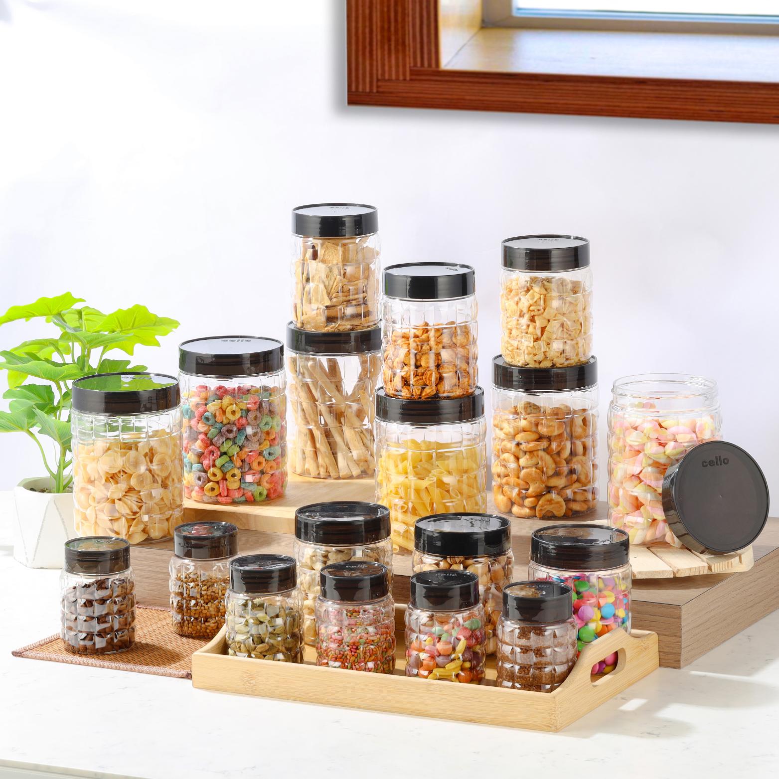 Checkers PET Containers, 18 Pcs Set Set of 18