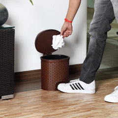 Classic Pedal Dustbin Brown / 6 Litre