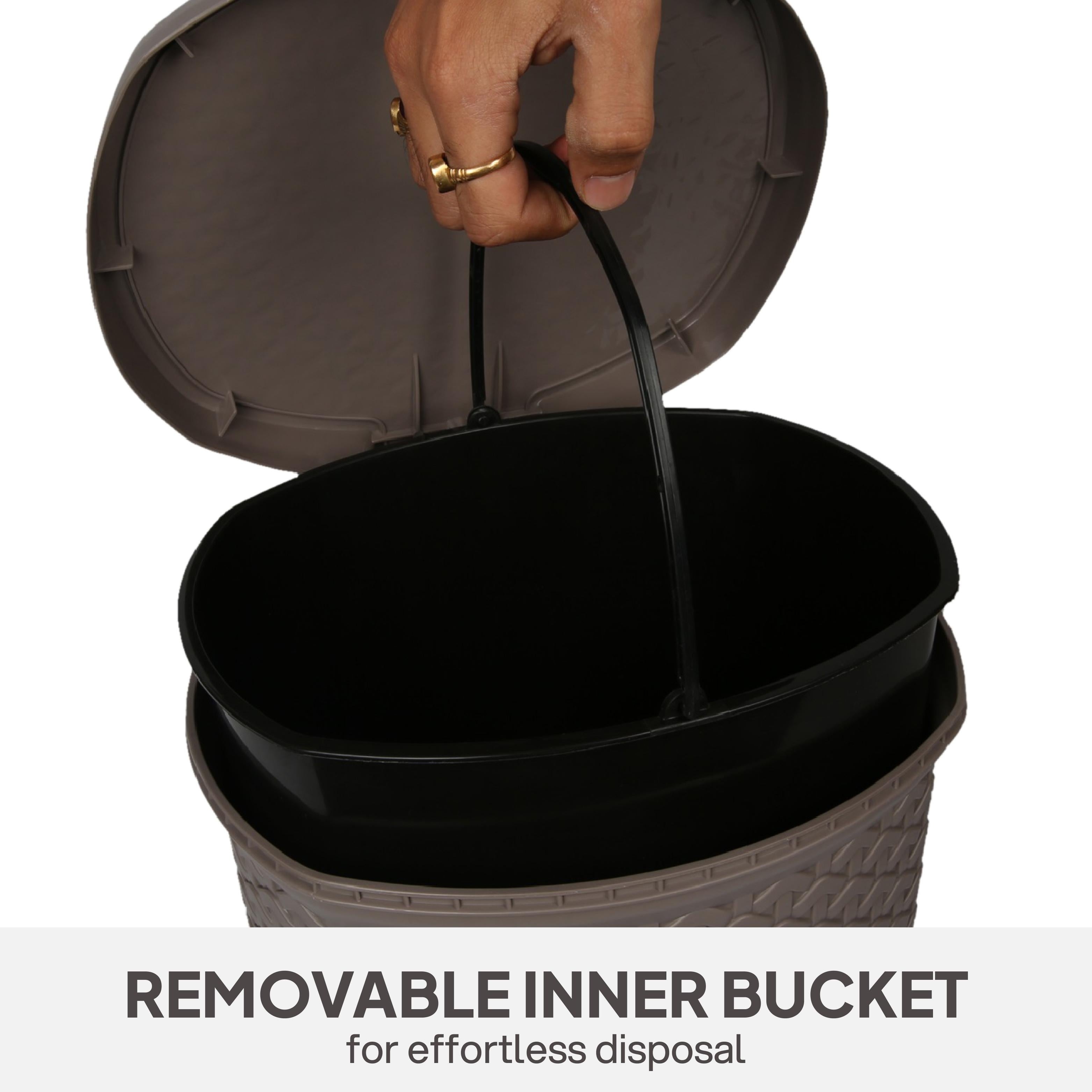 Classic Pedal Dustbin Grey / 6 Litre