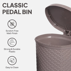 Classic Pedal Dustbin Grey / 12 Litre