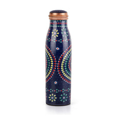 Cop- Pura Good Earth Copper Bottle,1000 ml Mandala / 1000 ml