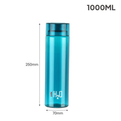 H2O Round  PET Water Bottle, Set Of 6 Assorted 1000 ml Each Assorted / 1000 ml
