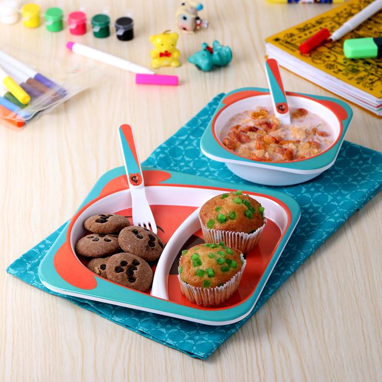 Hop In the Zoo Kids Melamine Plate Dog