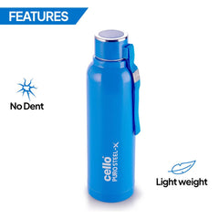 Puro Steel X Benz 900 Insulated bottle, 650 ml Blue / 650 ml