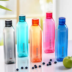 Venice Plastic Water Bottle, Multicolour Multicolour / 5 Pieces