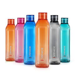 Venice Plastic Water Bottle, Multicolour Multicolour / 6 Pieces