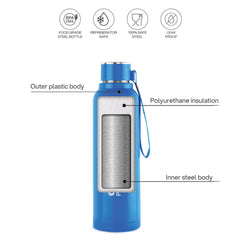 Puro Steel X Benz 600 Insulated bottle, 620 ml Blue / 620 ml