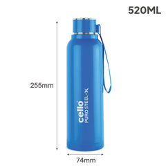 Puro Steel X Benz 600 Insulated bottle, 620 ml Blue / 620 ml