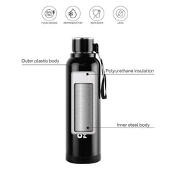 Puro Steel X Benz 600 Insulated bottle, 620 ml Black / 620 ml