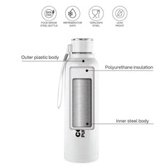 Puro Steel X Benz 600 Insulated bottle, 620 ml White / 620 ml