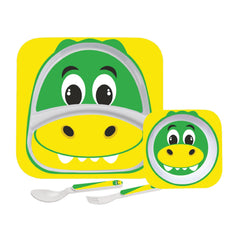 Hop In the Zoo Kids Melamine Plate Crocodile
