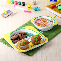 Hop In the Zoo Kids Melamine Plate Crocodile