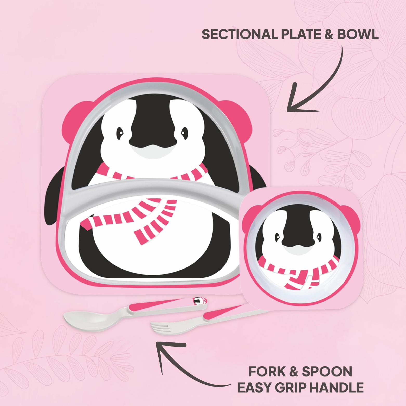 Hop In the Zoo Kids Melamine Plate Penguin