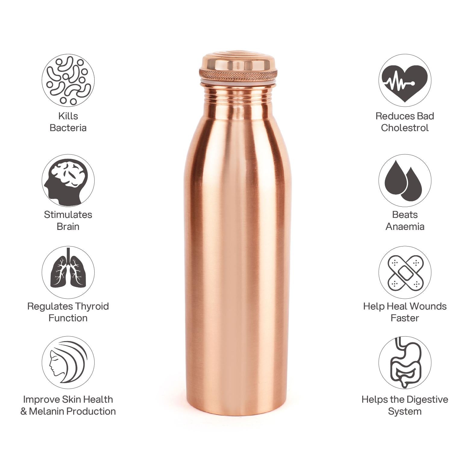 Cop-Pura Essence Copper Bottle, 1000ml