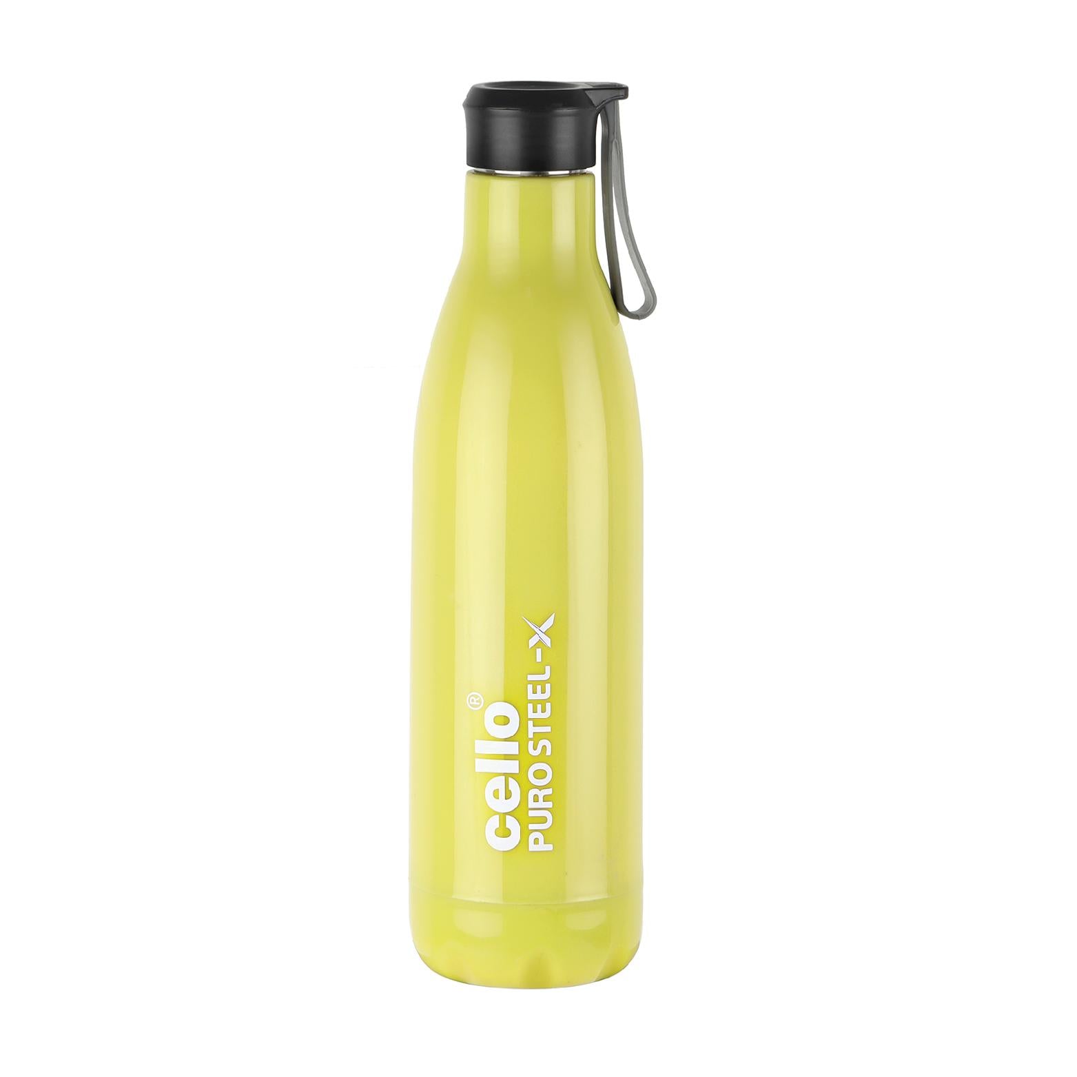 Puro Steel-X Neo 900 Insulated Water Bottle, 720ml Yellow / 720ml