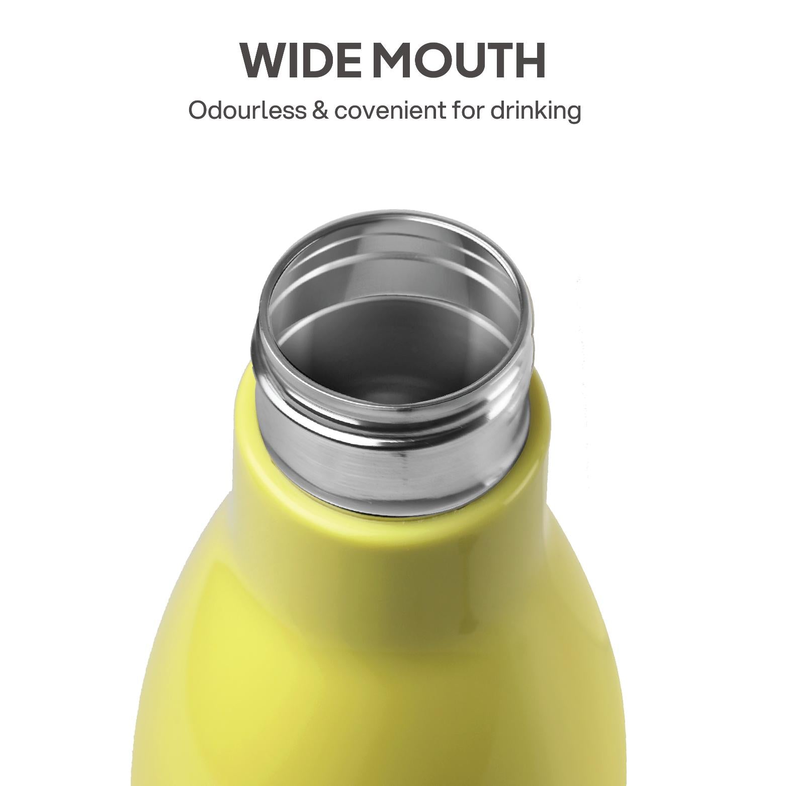 Puro Steel-X Neo 900 Insulated Water Bottle, 720ml Yellow / 720ml