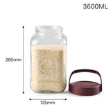 Classic Glass Canister, 3600ml Maroon / 3600 ml