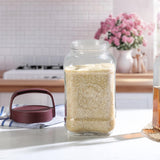 Classic Glass Canister, 3600ml Maroon / 3600 ml