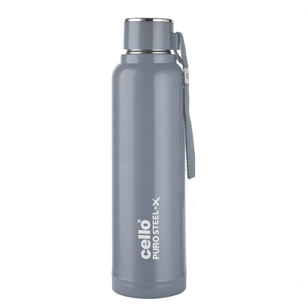 Puro Steel X Benz 900 Insulated bottle, 650 ml Grey / 650 ml