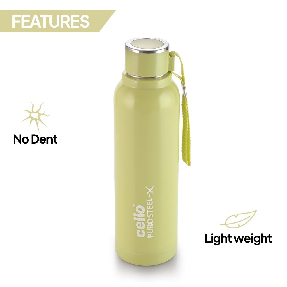 Puro Steel X Benz 900 Insulated bottle, 650 ml Green / 650 ml