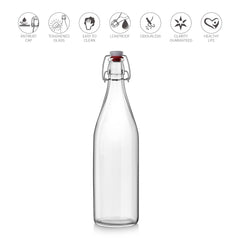 Aquaria Glass Bottle, 1000 Ml Clear / 1000 ml