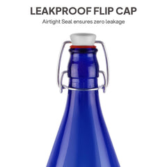 Aquaria Glass Bottle, 1000 Ml Sapphire / 1000 ml
