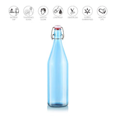 Aquaria Glass Bottle, 1000 Ml Blue / 1000 ml