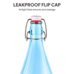 Aquaria Glass Bottle, 1000 Ml Blue / 1000 ml