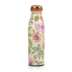 Cop- Pura Good Earth Copper Bottle,1000 ml Flora / 1000 ml