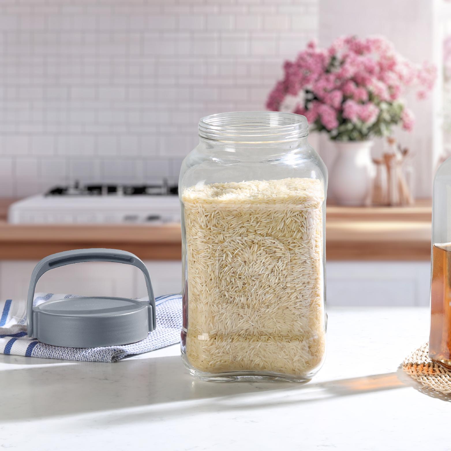 Classic Glass Canister, 3600ml Grey / 3600 ml