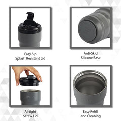 Nomad Vacum Insulated Travel Mug Silver / 350ml