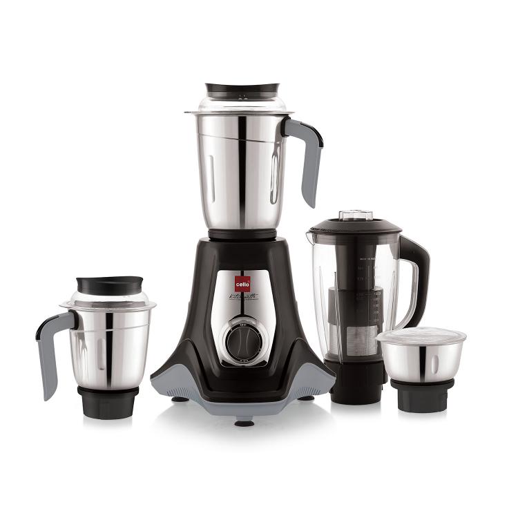 Levanate Pro Plus Mixer Grinder | 4 Jars | 500W  Black 500