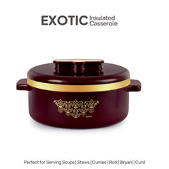 Exotic Insulated Casserole Brown / 2500 ml