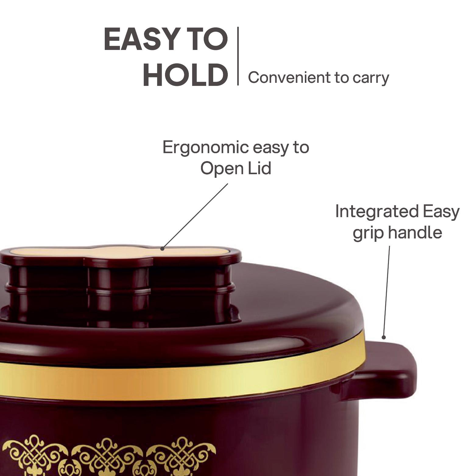 Exotic Insulated Casserole, Set of 3, 500ml+1000ml+1500ml Brown / 500ml+1000ml+1500ml