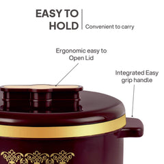 Exotic Insulated Casserole, Set of 3, 500ml+1000ml+1500ml Brown / 500ml+1000ml+1500ml