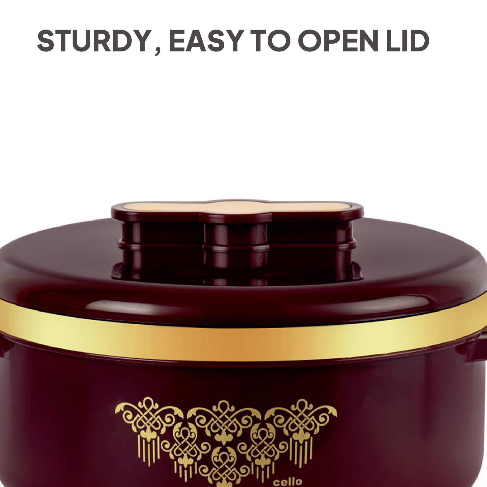 Exotic Insulated Casserole Brown / 3 Pc Set (500ml, 1000ml, 1500ML)