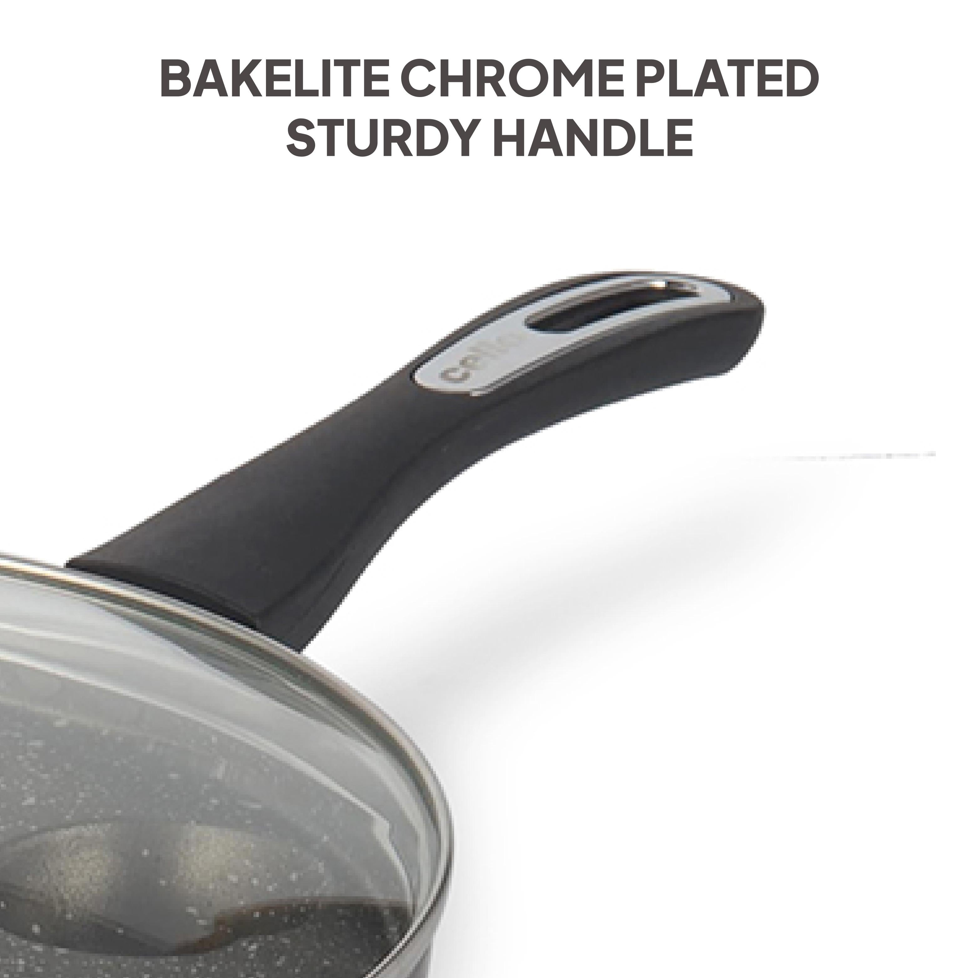 Granitas Appe Patra with Glass Lid 11 Cavity, 25cm