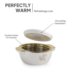 Radiant Insulated Casserole, 1500ml White / 1500ml