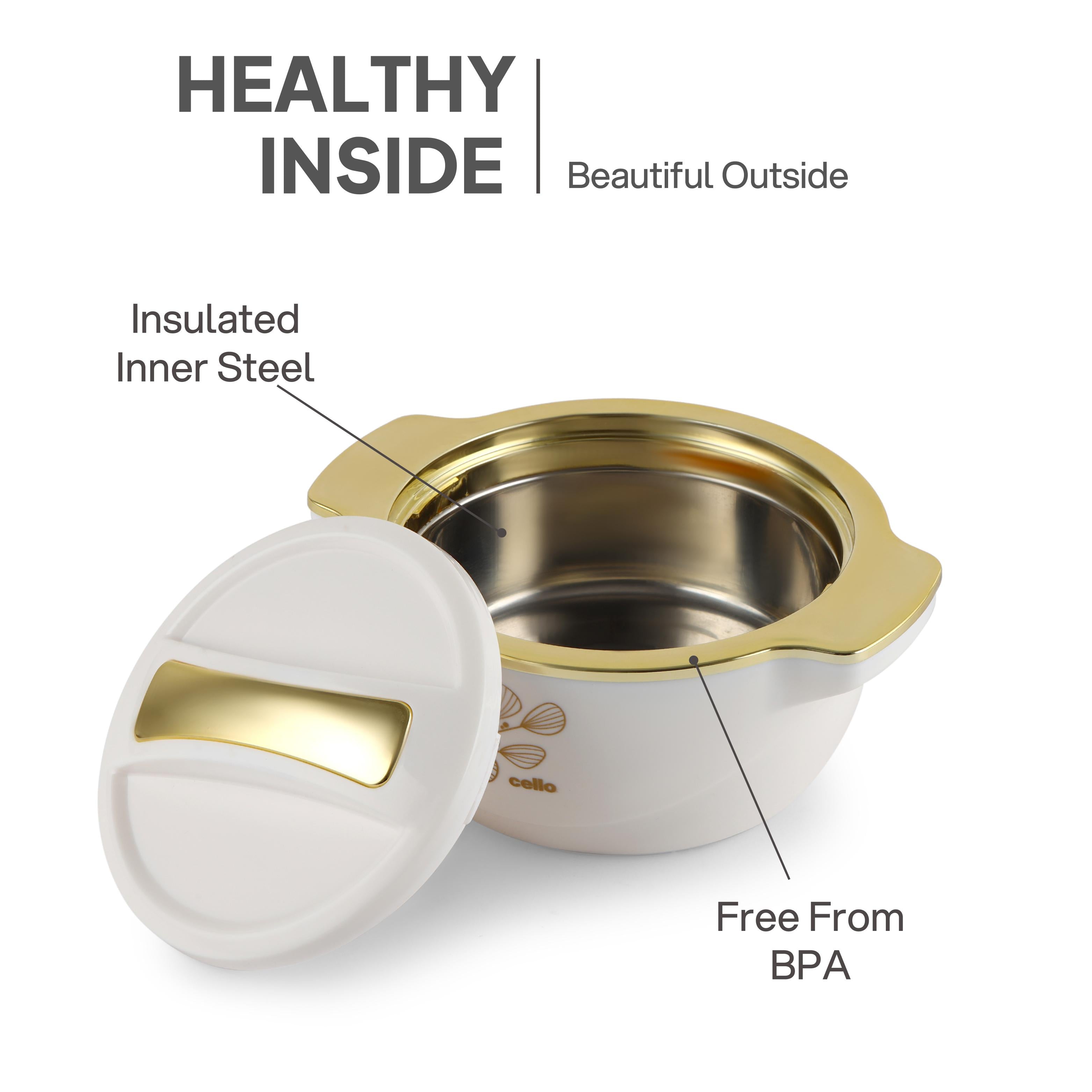 Radiant Insulated Casserole, 1500ml White / 1500ml