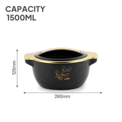 Radiant Insulated Casserole, 1500ml Black / 1500ml