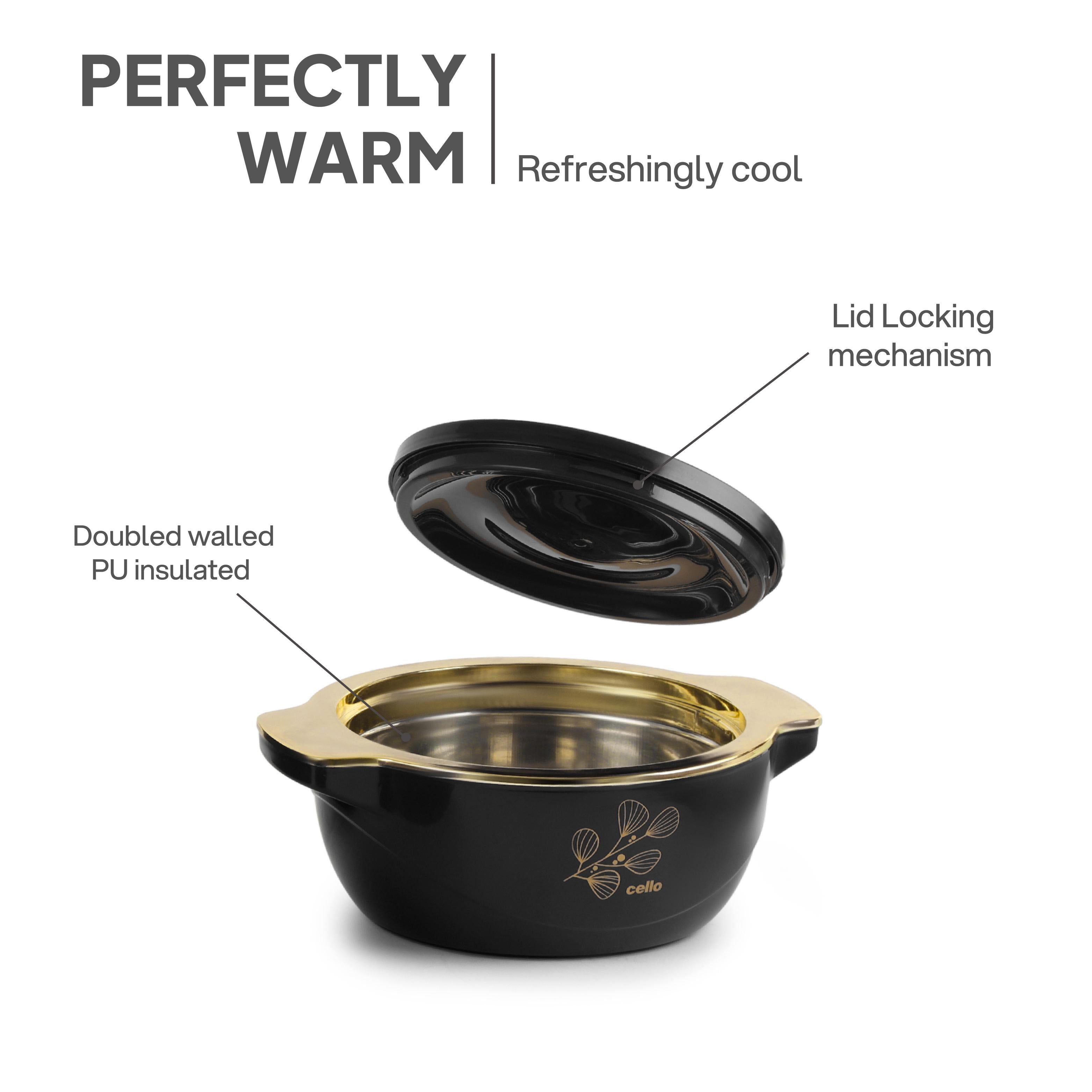 Radiant Insulated Casserole, 1500ml Black / 1500ml