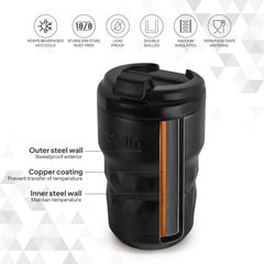 Nomad Vacum Insulated Travel Mug Black / 350ml