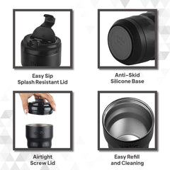 Nomad Vacum Insulated Travel Mug Black / 350ml