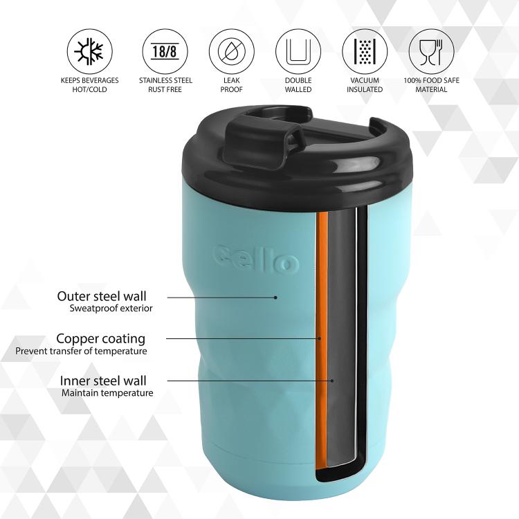 Nomad Vacum Insulated Travel Mug Light Blue / 350ml