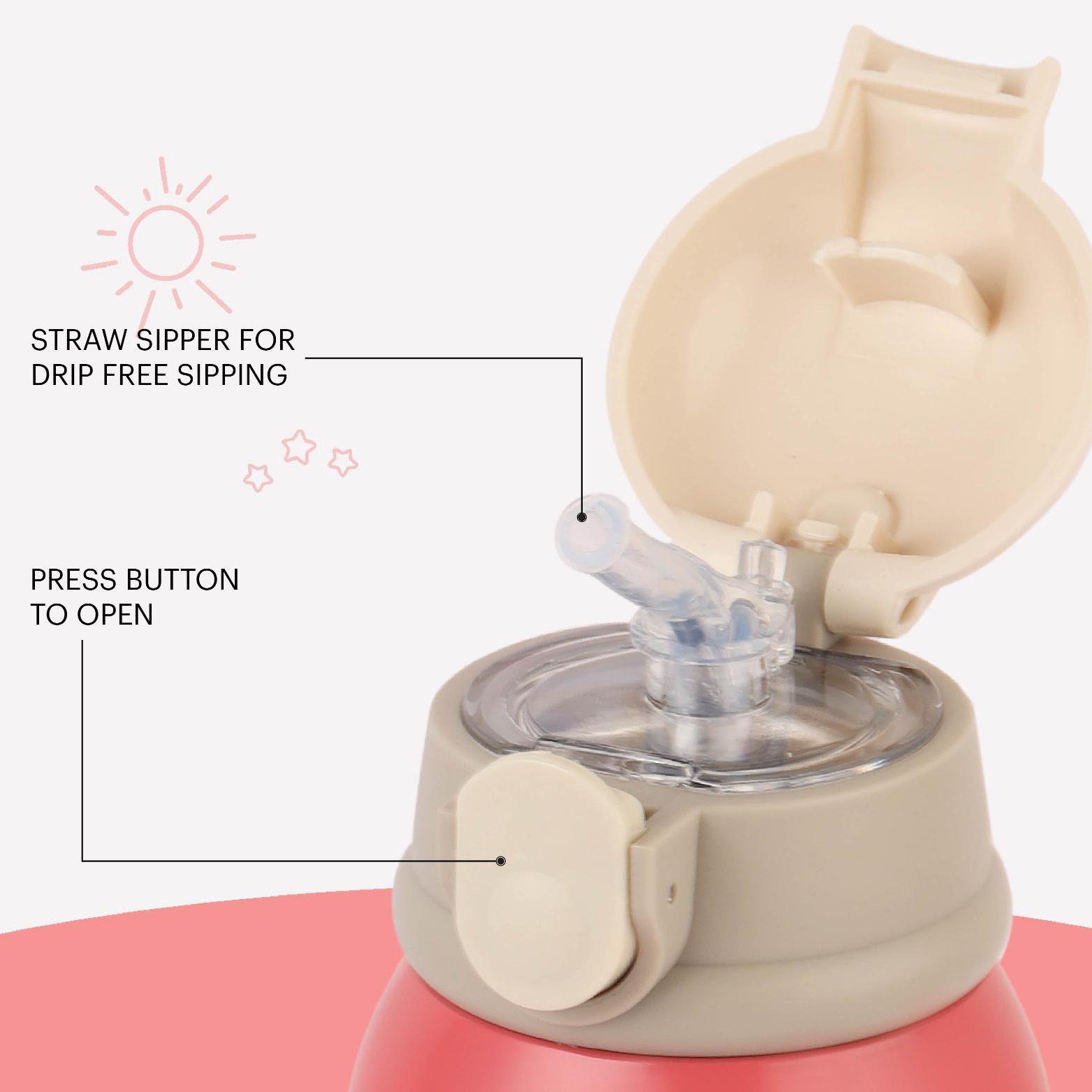 PopUp Kids Flask, 500 ml Peach