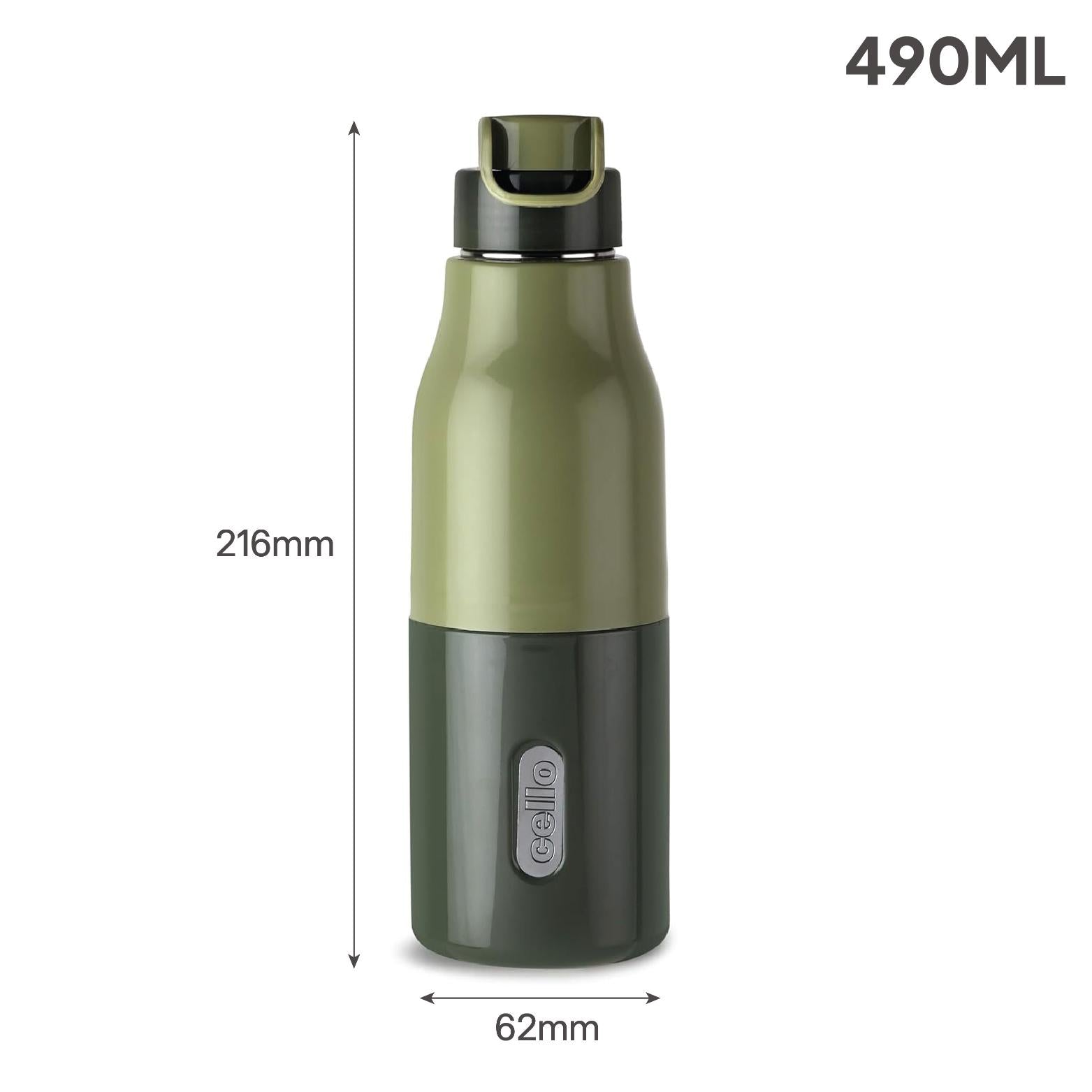 Puro Steel X Felix 600 Insulated Bottle, 490 ml Pestal Green / 490 ml